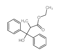 ethyl 3-hydroxy-2-methyl-3,3-diphenyl-propanoate Structure