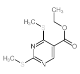 ethyl 2,4-bis(methylsulfanyl)pyrimidine-5-carboxylate Structure