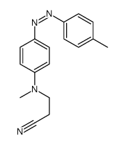 3-[N-methyl-4-[(4-methylphenyl)diazenyl]anilino]propanenitrile结构式
