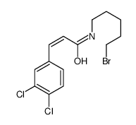 N-(5-bromopentyl)-3-(3,4-dichlorophenyl)prop-2-enamide结构式