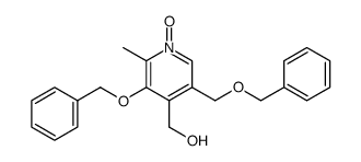 (3-benzyloxy-5-benzyloxymethyl-2-methyl-1-oxy-pyridin-4-yl)-methanol结构式