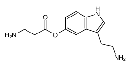 O-(ω-Aminopropionyl)-serotonin Structure