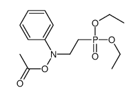 [N-(2-diethoxyphosphorylethyl)anilino] acetate结构式