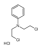 N,N-bis(2-chloroethyl)aniline,hydrochloride结构式