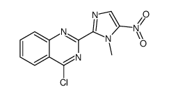 4-chloro-2-(1-methyl-5-nitroimidazol-2-yl)quinazoline Structure