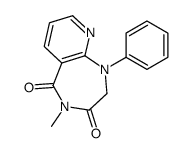 4-methyl-1-phenyl-2H-pyrido[2,3-e][1,4]diazepine-3,5-dione结构式
