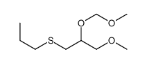 1-methoxy-2-(methoxymethoxy)-3-propylsulfanylpropane结构式