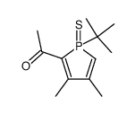 1-(1-tert-butyl-3,4-dimethyl-1-thioxo-1H-1λ5-phosphol-2-yl)-ethanone Structure