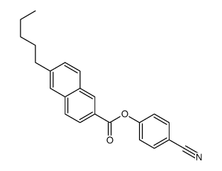 (4-cyanophenyl) 6-pentylnaphthalene-2-carboxylate Structure
