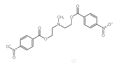 Ethanol,2,2'-(methylimino)bis-, bis(4-nitrobenzoate) (ester), monohydrochloride (9CI)结构式