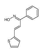 1-phenyl-3-thiophen-2-yl-propenone oxime结构式