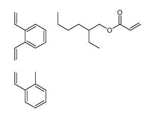 1,2-bis(ethenyl)benzene,1-ethenyl-2-methylbenzene,2-ethylhexyl prop-2-enoate结构式
