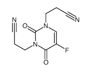 3-[3-(2-cyanoethyl)-5-fluoro-2,4-dioxopyrimidin-1-yl]propanenitrile结构式