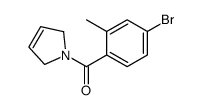 (4-bromo-2-methylphenyl)-(2,5-dihydropyrrol-1-yl)methanone Structure