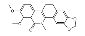 11,12-dihydro-7,8-dimethoxy-5-methyl-2,3-methylenedioxybenzo[c]phenanthridine-6(5H)-one Structure