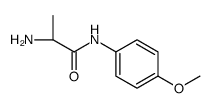 (2S)-2-amino-N-(4-methoxyphenyl)propanamide结构式