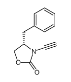 (S)-4-benzyl-3-ethynyl-1,3-oxazolidin-2-one Structure