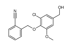 2-[2-chloro-4-(hydroxymethyl)-6-methoxyphenoxymethyl]benzonitrile Structure