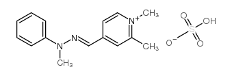 methyl 1-methyl-4-[(methylphenylhydrazono)methyl]pyridinium sulphate Structure