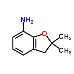 2,3-Dihydro-2,2-dimethyl-7-aminobenzofuran Structure