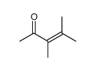 3,4-Dimethyl-3-penten-2-one结构式