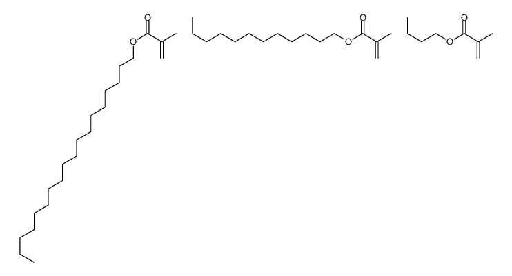 2-甲基-2-丙烯酸丁酯与2-甲基-2-丙烯酸十二烷酯和2-甲基-2-丙烯酸十八烷酯的聚合物结构式