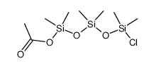 5-chloro-1,1,3,3,5,5-hexamethyltrisiloxanyl acetate结构式