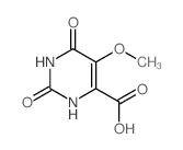 2,6-二羟基-5-甲氧基嘧啶-4-羧酸结构式