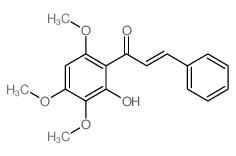 2-Propen-1-one,1-(2-hydroxy-3,4,6-trimethoxyphenyl)-3-phenyl-结构式