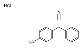(对-氨基苯基)-(苯基)-乙腈盐酸盐结构式