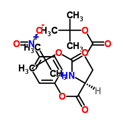 Boc-L-谷氨酸-5-(叔丁基)-1-(4-硝基苯基)酯结构式