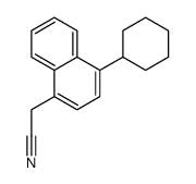 2-(4-cyclohexylnaphthalen-1-yl)acetonitrile结构式