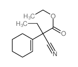 ethyl 2-cyano-2-(1-cyclohexenyl)butanoate Structure