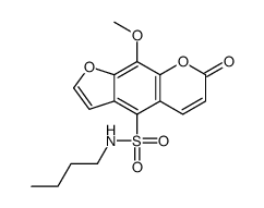N-butyl-9-methoxy-7-oxofuro[3,2-g]chromene-4-sulfonamide Structure