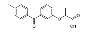 2-[3-(4-methylbenzoyl)phenoxy]propanoic acid Structure
