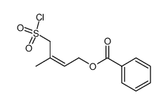 (Z)-4-benzoyloxy-2-methylbut-2-ene-1-sulfonyl chloride结构式