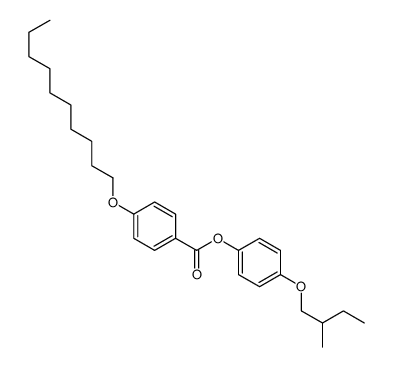[4-(2-methylbutoxy)phenyl] 4-decoxybenzoate结构式