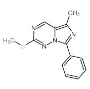 5-Methyl-2-(methylthio)-7-phenylimidazo[5,1-f][1,2,4]triazine Structure