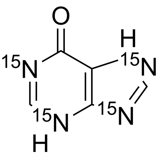 Hypoxanthine-15N4 Structure