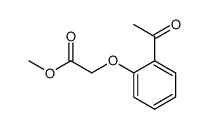 2-(2-乙酰基苯氧基)乙酸甲酯结构式