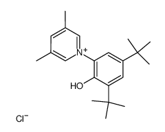 1-(3,5-di-tert-butyl-2-hydroxyphenyl)-3,5-dimethylpyridin-1-ium chloride结构式