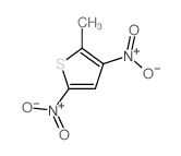2-methyl-3,5-dinitro-thiophene结构式