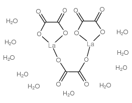 Lanthanum(III) oxalate hydrate structure