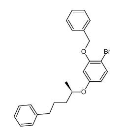 (R)-1-bromo-2-benzyloxy-4-(1-methyl-4-phenylbutoxy)benzene Structure