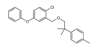 1-Chloro-2-((2-(4-methylphenyl)-2-methylpropoxy)methyl)-4-phenoxybenze ne结构式