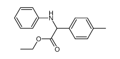 ethyl 2-(phenylamino)-2-p-tolylacetate Structure