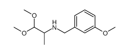 1,1-dimethoxy-N-(3-methoxybenzyl)propan-2-amine Structure