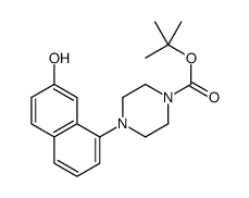 4-(7-HYDROXY-NAPHTHALEN-1-YL)-PIPERAZINE-1-CARBOXYLIC ACID TERT-BUTYL ESTER结构式