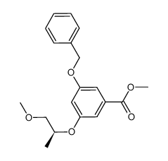 methyl 3-{[(1S)-1-methyl-2-(methyloxy)ethyl]oxy}-5-[(phenylmethyl)oxy]benzoate Structure