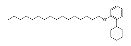 (2-cyclohexyl-phenyl)-hexadecyl ether Structure